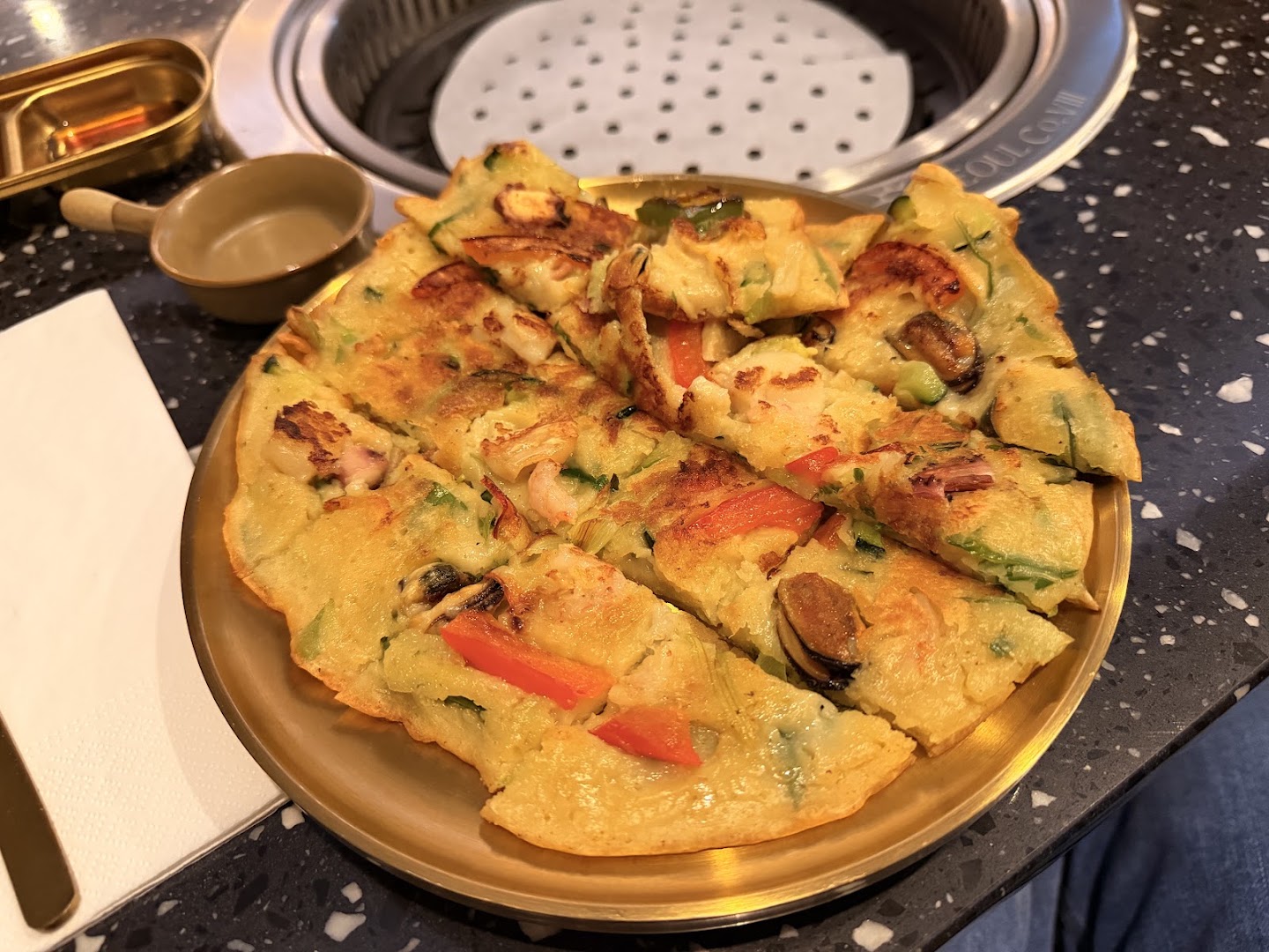 Galette coréenne aux fruits de mer